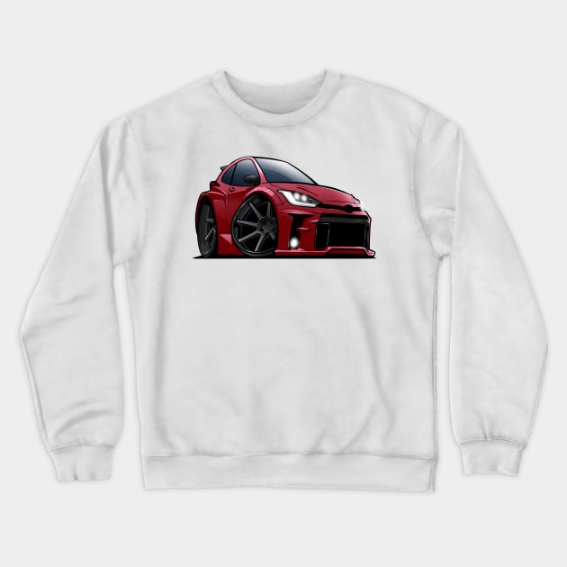 Toyota GR Yaris Crewneck Sweatshirt by killustrator